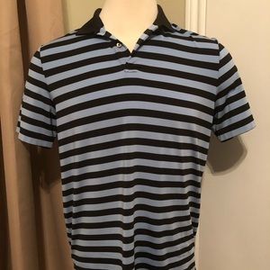 Ralph Lauren RLX Polo Shirt Black/Blue Medium M